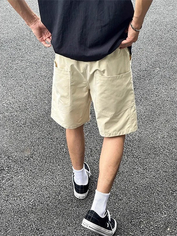 Mens Quick-Dry Cargo Shorts with Large Pockets Loose Fit