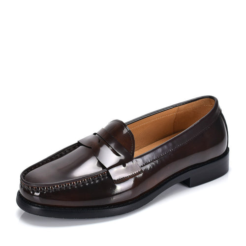 British Style Genuine Leather Slip-On Loafers