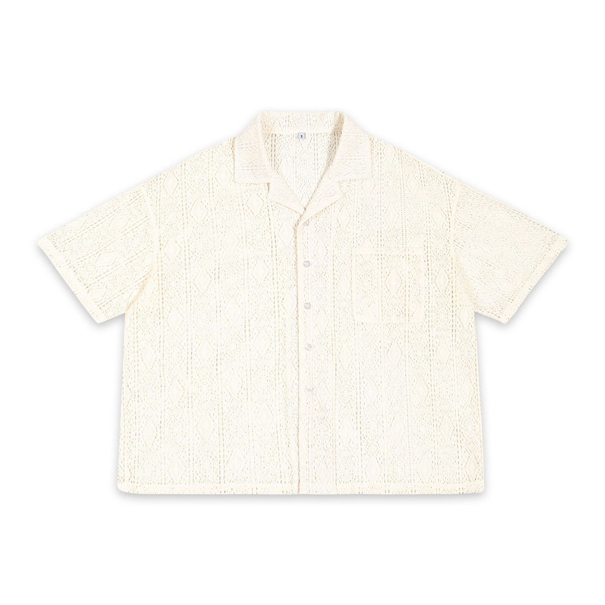 Mens Crochet Lace Shirt