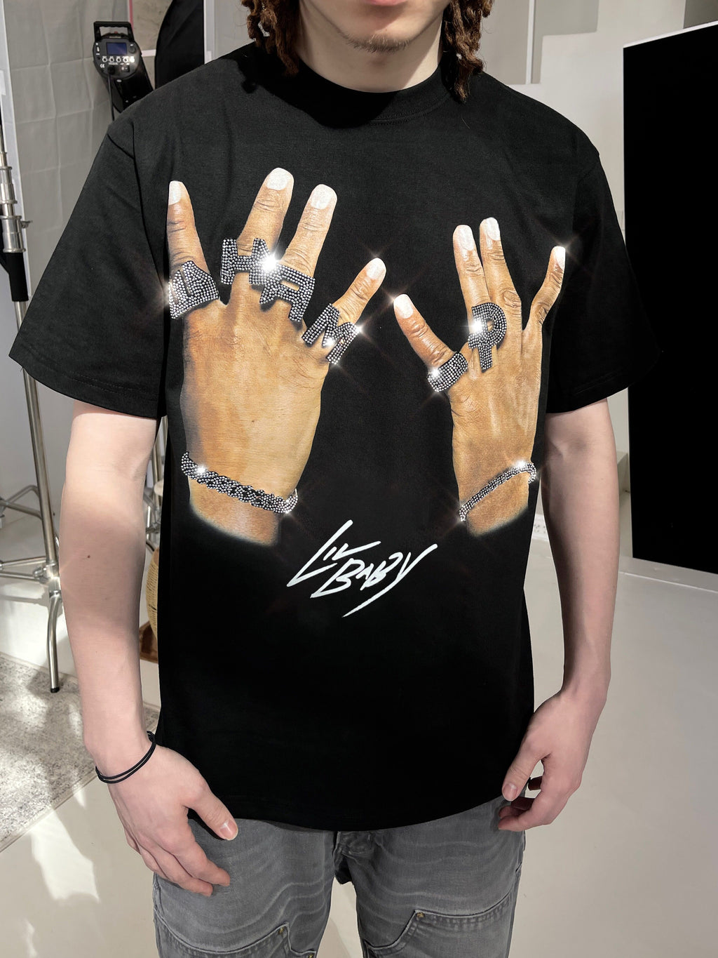 Lil Baby Rhinestone Vintage T-Shirt