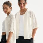 Mens Crochet Lace Shirt