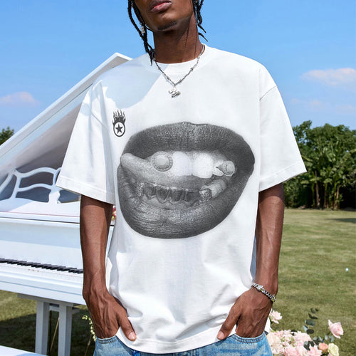 Graphic Print Cotton T-Shirt