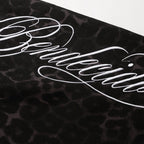 Men's Leopard Print Cotton Blend Casual Shorts