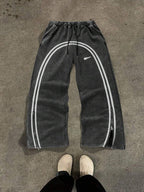 Casual Zipper Sweatpants Men Women