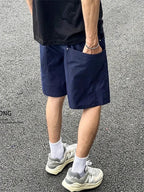 Mens Quick-Dry Cargo Shorts with Large Pockets Loose Fit