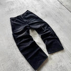 Vintage Embroidery Denim Pants