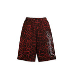 Men's Leopard Print Cotton Blend Casual Shorts