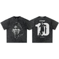 Vintage Football Print Cotton T-Shirt