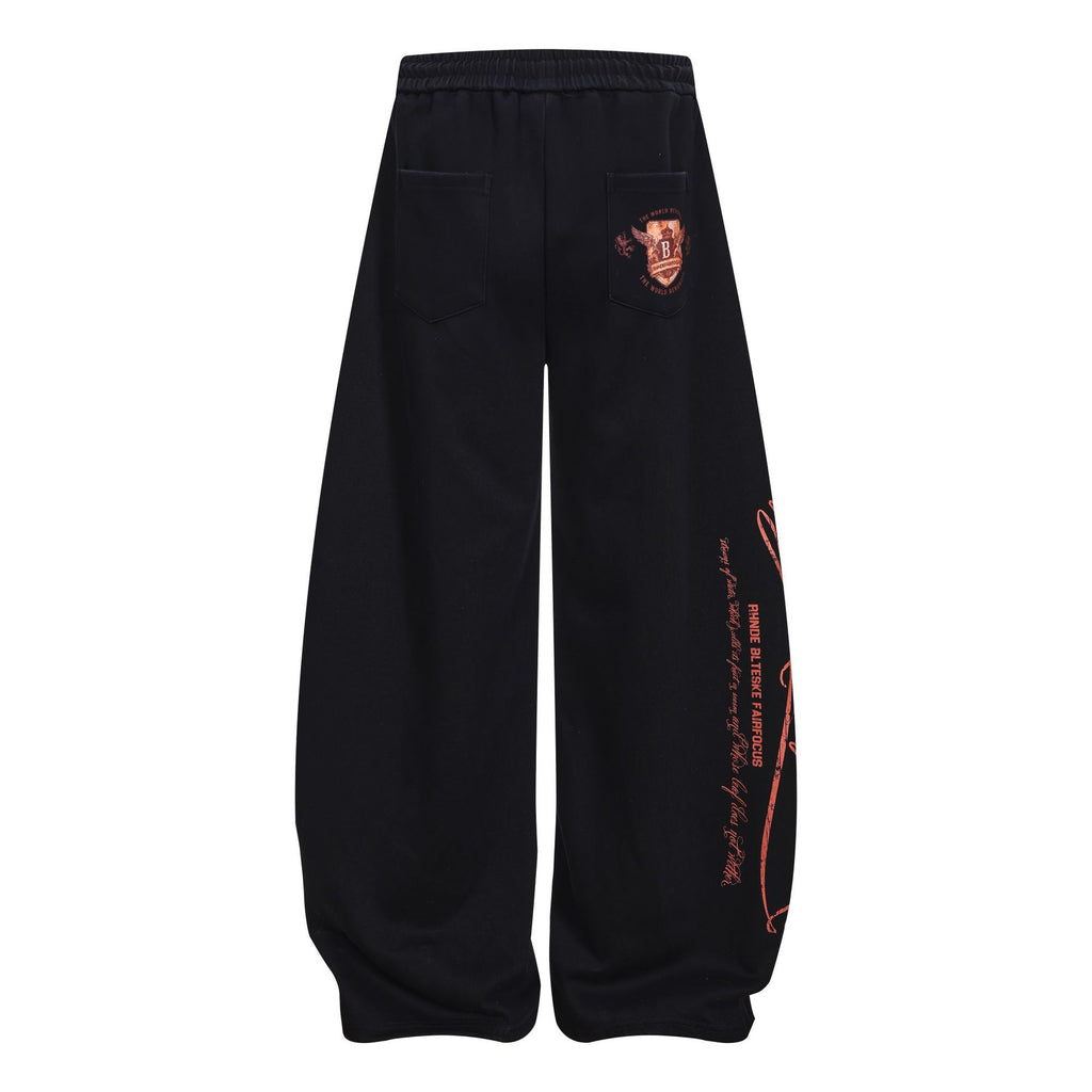 Vintage Style Loose Fit Cotton Blend Pants