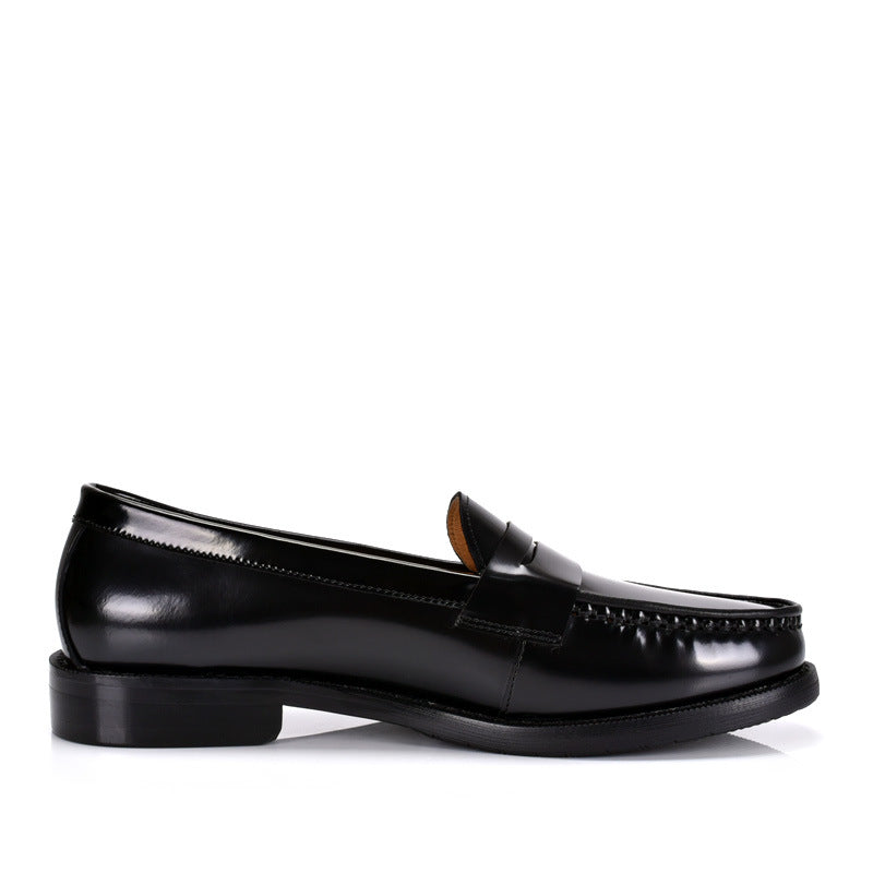 British Style Genuine Leather Slip-On Loafers