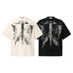 Mens Vintage Graphic Print Cotton T-shirt
