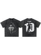 Vintage Football Print Cotton T-Shirt
