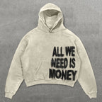 Anime Print Hooded Sweatshirt