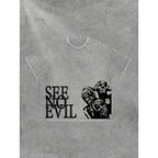 Men's Retro Cotton T-Shirt with Print