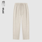 Men's Linen Cotton Straight Leg Pants