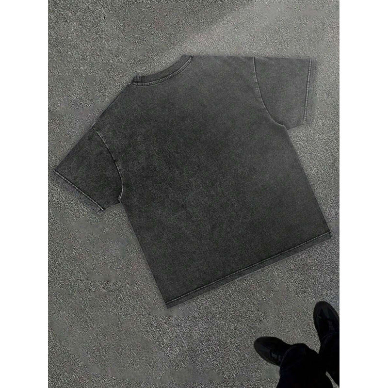 Men's Retro Cotton T-Shirt with Print