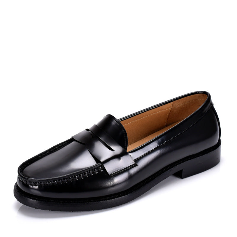 British Style Genuine Leather Slip-On Loafers