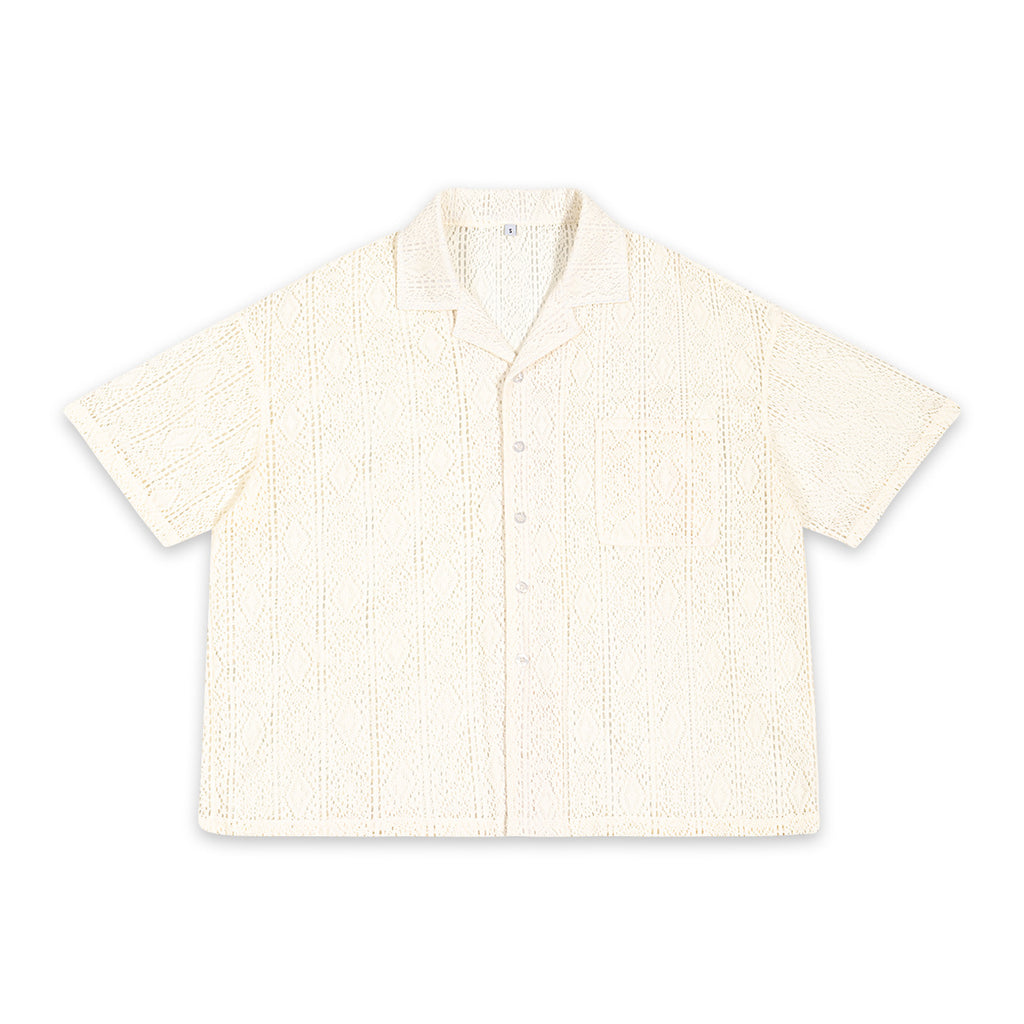Mens Crochet Lace Shirt