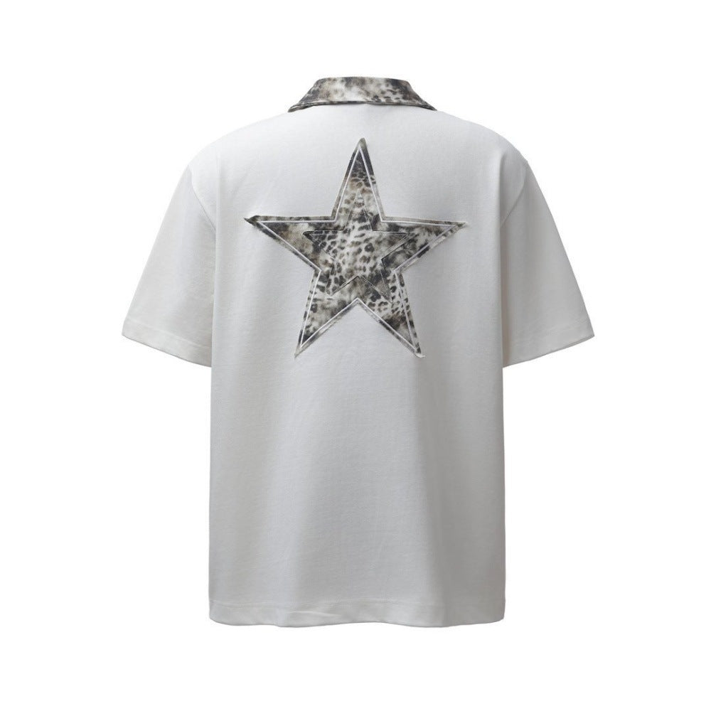 Mens Embroidered Short Sleeve Polo Shirt
