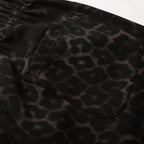 Men's Leopard Print Cotton Blend Casual Shorts