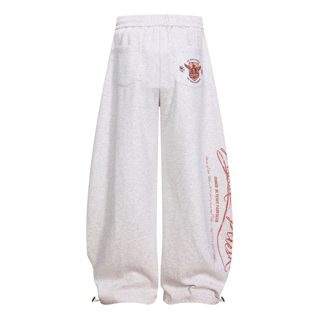 Vintage Style Loose Fit Cotton Blend Pants