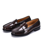 British Style Genuine Leather Slip-On Loafers