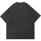 Vintage Washed Cotton Graphic T-Shirt