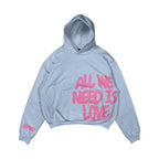 Anime Print Hooded Sweatshirt