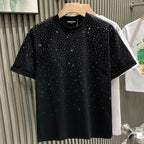Mens Rhinestone Short Sleeve T-Shirt
